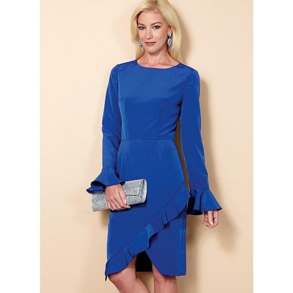 Butterick Sewing Pattern 6515 Ruffle Dress Misses Size 14-22 - Picture 3 of 6